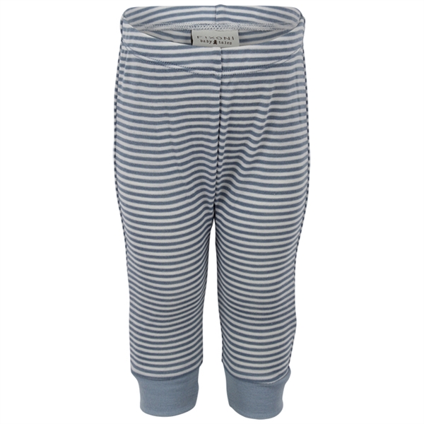 Fixoni - Joy pants stripe - Dusty blue