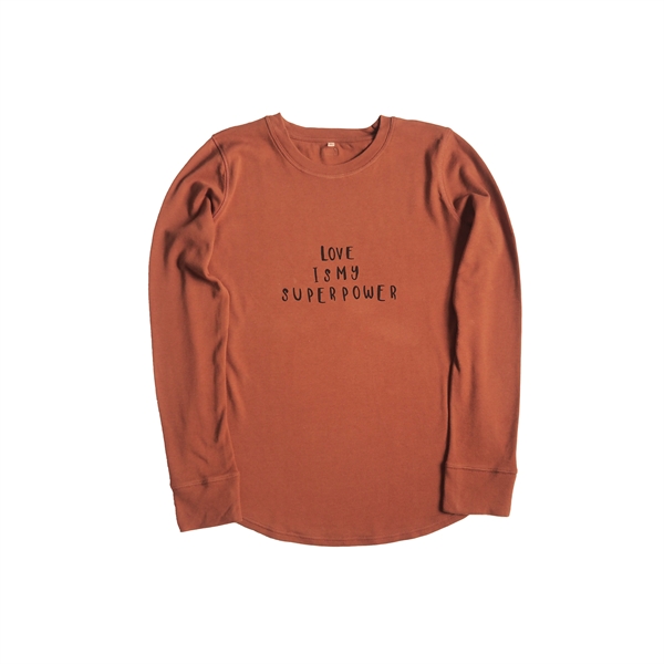 Organic Zoo - MAMA sweatshirt love - Rust